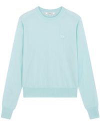 Maison Kitsuné - Round-Collar Long-Sleeve Hoodie - Lyst