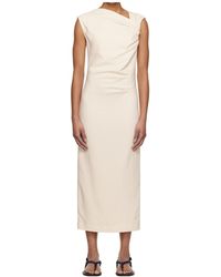 MSGM - Ruched Slim Fit Dress - Lyst