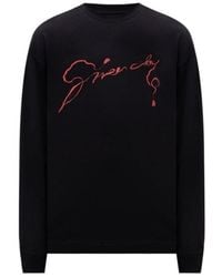 Givenchy - Logo Printed Long-Sleeved T-Shirt - Lyst