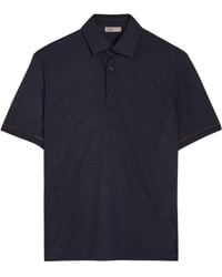 Herno - Wool Short-Sleeve Polo Shirt - Lyst