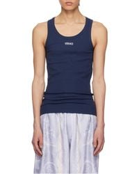 Versace - Embroidered-Logo Top - Lyst