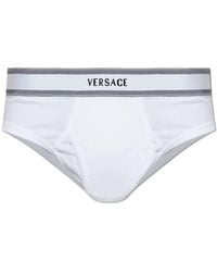 Versace - Ribbed Jersey Briefs - Lyst