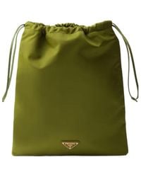 Prada - Drawstring Tote Bag - Lyst