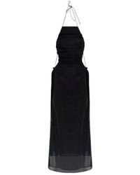 Oséree - Ruched Halterneck Maxi Dress - Lyst