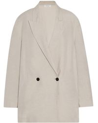 The Row - Nat Double-Breasted Jacket - Lyst