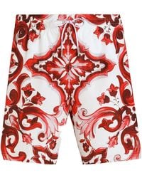 Dolce & Gabbana - Majolica-Printed Medium Boxer Shorts - Lyst