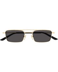 Gucci - Rectangle-Frame Double-Bridge Sunglasses - Lyst
