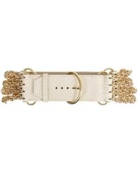 Chloé - Camera Croc-Effect Chain Belt - Lyst