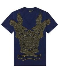 Just Cavalli - V-Collar Short-Sleeved T-Shirt - Lyst