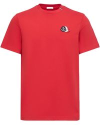Moncler - Logo Patch Crewneck T-Shirt - Lyst