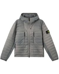 Stone Island - Hooded Quilted Jacket - Lyst