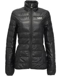 EA7 - Logo Printed Down Jacket - Lyst