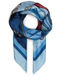 COACH - Pattern Silk Scarf - Lyst
