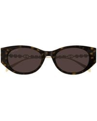 Gucci - Eyewear Low Nose Bridge Fit Sunglasses - Lyst