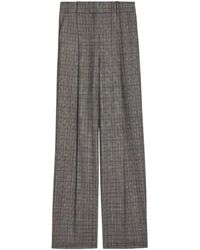 Theory - Checked Tailored Trousers - Lyst
