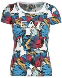EA7 - Item O-Neck Short-Sleeved T-Shirt - Lyst