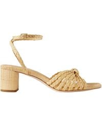 Loeffler Randall - Solid Color Knotted Raffia Sandals - Lyst