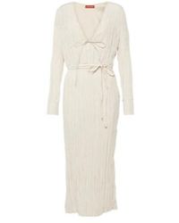Altuzarra - Carol Tie-Detail Satin Midi Dress - Lyst