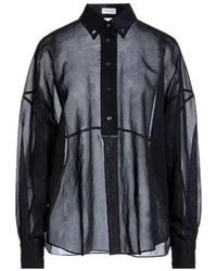 Brunello Cucinelli - Solid Color Organza Shirt - Lyst