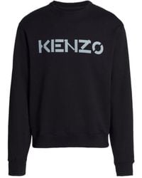 KENZO - Logo-Print Cotton Sweatshirt - Lyst