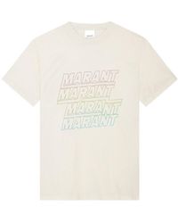 Isabel Marant - Hugo Logo Printed Crewneck T-Shirt - Lyst