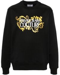 Versace Jeans Couture - Logo-Print Cotton Sweatshirt - Lyst