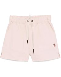 Moncler - Grenoble Logo Patch Drawstring Shorts - Lyst