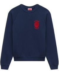KENZO - Logo Detailed Crewneck Sweatshirt - Lyst