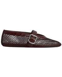 Alaïa - Alaïa Buckle Fastened Ballet Flats - Lyst