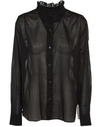 Isabel Marant - Isabel Marant Étoile Long-Sleeved Buttoned Shirt - Lyst