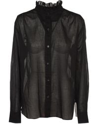 Isabel Marant - Isabel Marant Étoile Long-Sleeved Buttoned Shirt - Lyst