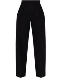 Max Mara - Cotton Carrot-Fit Trousers - Lyst