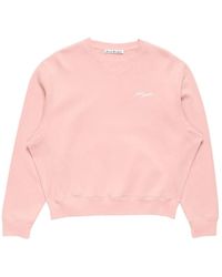 Acne Studios - Fleece Sweatshirt With Logo - Lyst