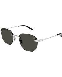 dunhill - Geometric Frame Sunglasses - Lyst