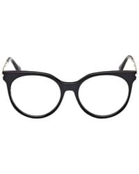 Max Mara - Round Frame Glasses - Lyst