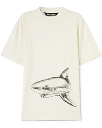 Palm Angels - Broken Shark Classic T-Shirt - Lyst