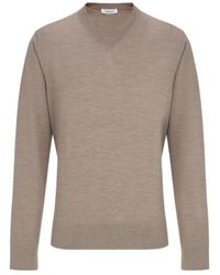 Ferragamo - Ferragamo V-Neck Knitted Jumper - Lyst