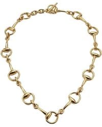Gucci - Horsebit Motif Necklace - Lyst