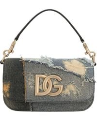 Dolce & Gabbana - 3.5 Dg Logo Plaque Crossbody Bag - Lyst