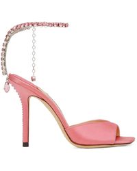 Jimmy Choo - Saeda 100 Embellished Heeled Sandals - Lyst