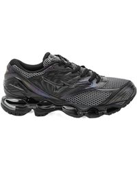 Mizuno - Round Toe Lace-Up Sneakers - Lyst