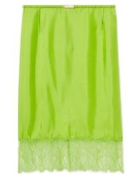 Gucci - Floral Lace Twill Skirt - Lyst