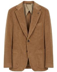 Peserico - Single-Breasted Corduroy Blazer - Lyst