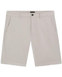 BOSS - Twill Shorts - Lyst