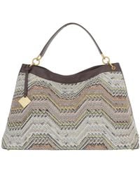 Missoni - Chevron Top Handle Tote Bag - Lyst