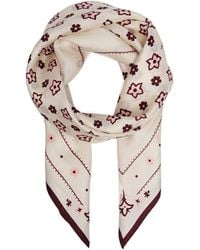 COACH - Floral Patterned Silk Scarf - Lyst