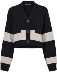 Proenza Schouler - Sofia Striped Wool-Blend Cardigan - Lyst