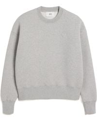 Ami Paris - Ami De Coeur Long-Sleeved Crewneck Sweatshirt - Lyst