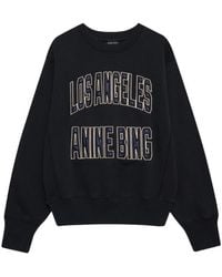 Anine Bing - Harry Shrunken Logo Sweatshirt - Lyst