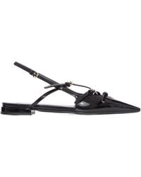 Miu Miu - Pointed-Toe Slingback Ballerinas - Lyst